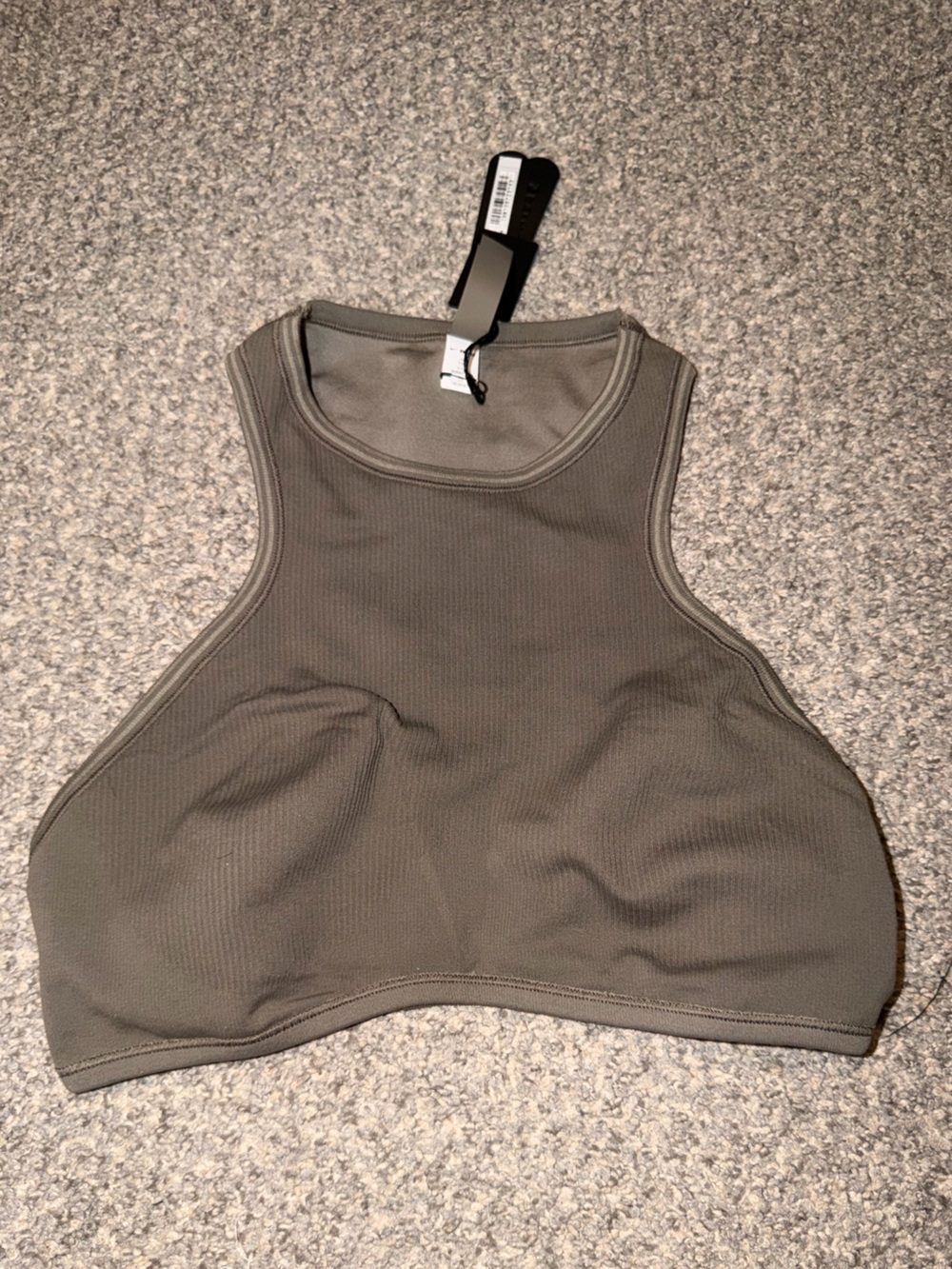 NikexSKIMS Olive Ribbed Scoop Neck Tank